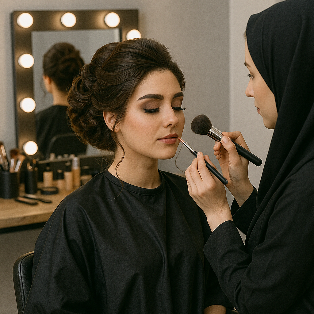 سارا حسینی آرایشگاه تخصصی میکاپ و شینیون در شیراز خیابان ارم با لوکیشن لاکچری
