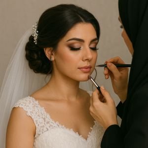 سالن سارا حسینی میکاپ و شینیون حرفه‌ای عروس در شیراز منطقه قدوسی غربی