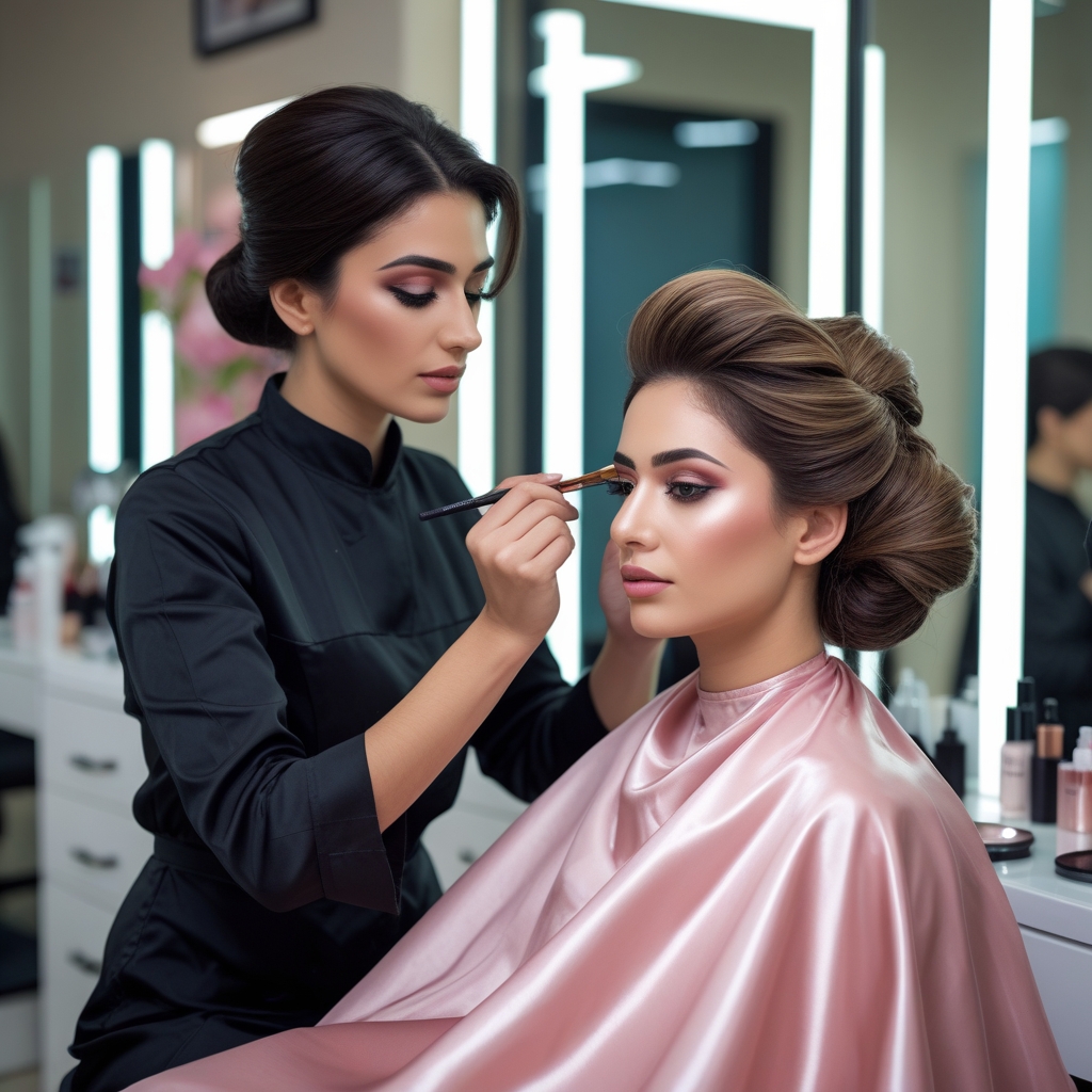 سارا حسینی خدمات تخصصی شینیون و گریم صورت با رزرو VIP در شیراز معالی‌ آباد شمالی